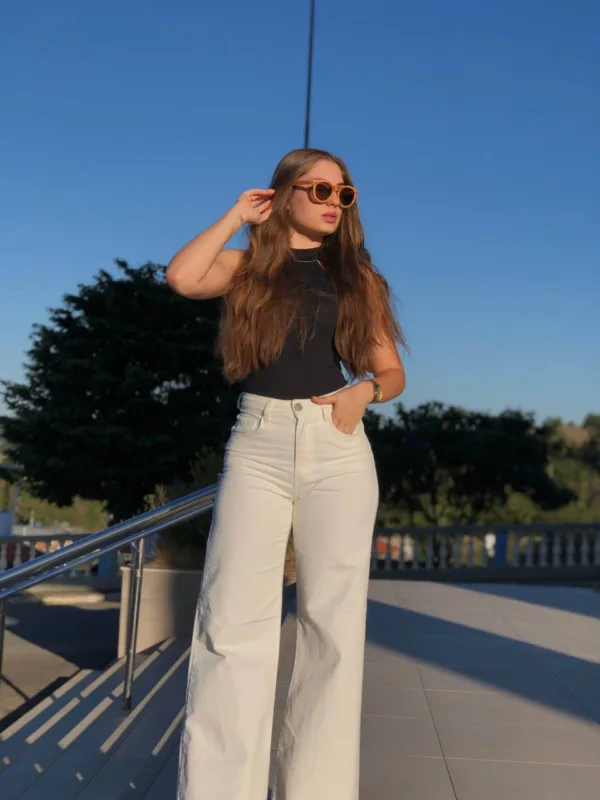 Wide Leg Off White - Image 3