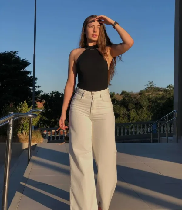 Wide Leg Off White