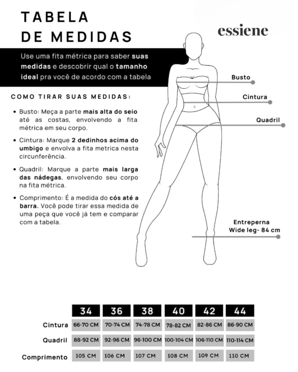 Wide Leg Jeans com Elastano Escura - Image 10