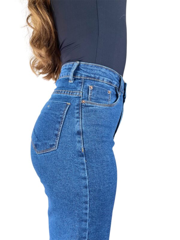 Wide Leg Jeans com Elastano Escura - Image 6