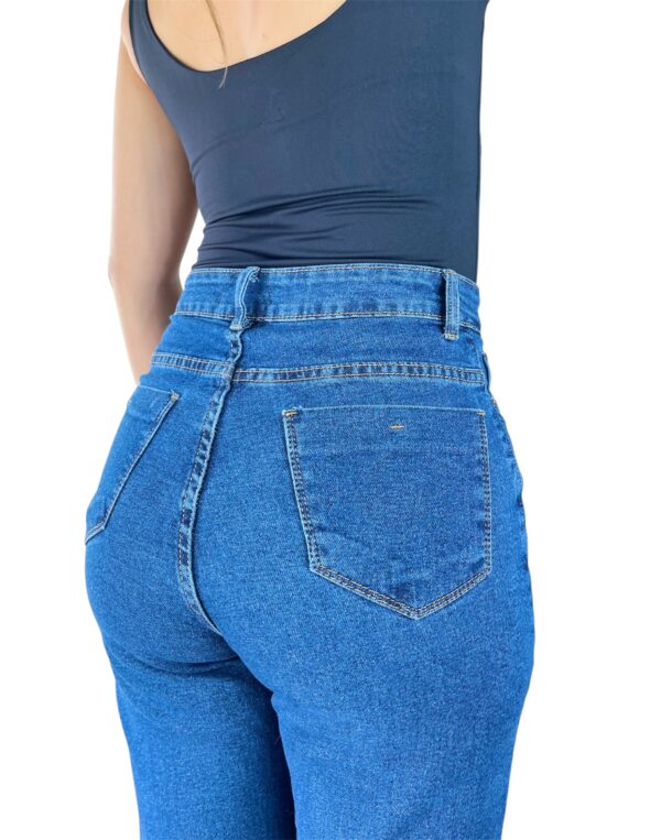 Wide Leg Jeans com Elastano Escura - Image 7