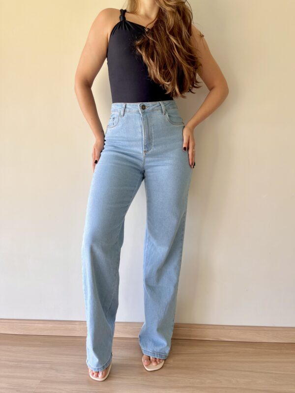 Wide Leg Jeans com Elastano Clara - Image 3