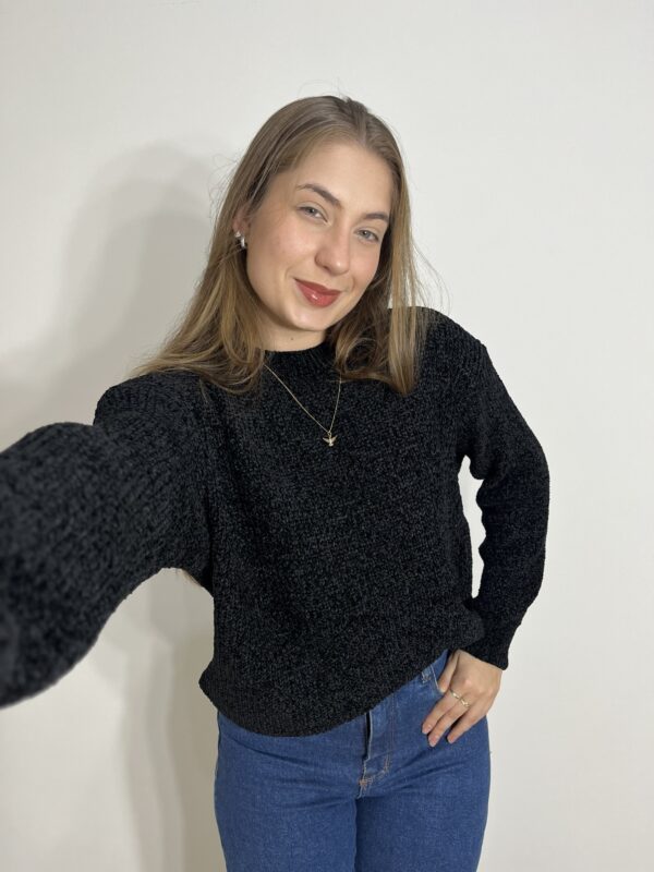 Tricot Mousse Preto