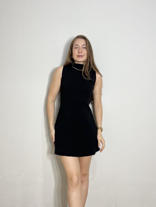 Vestido Milano Tricot Preto - Image 5