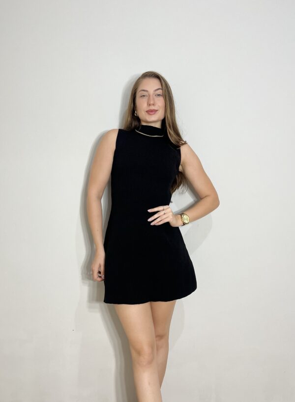 Vestido Milano Tricot Preto